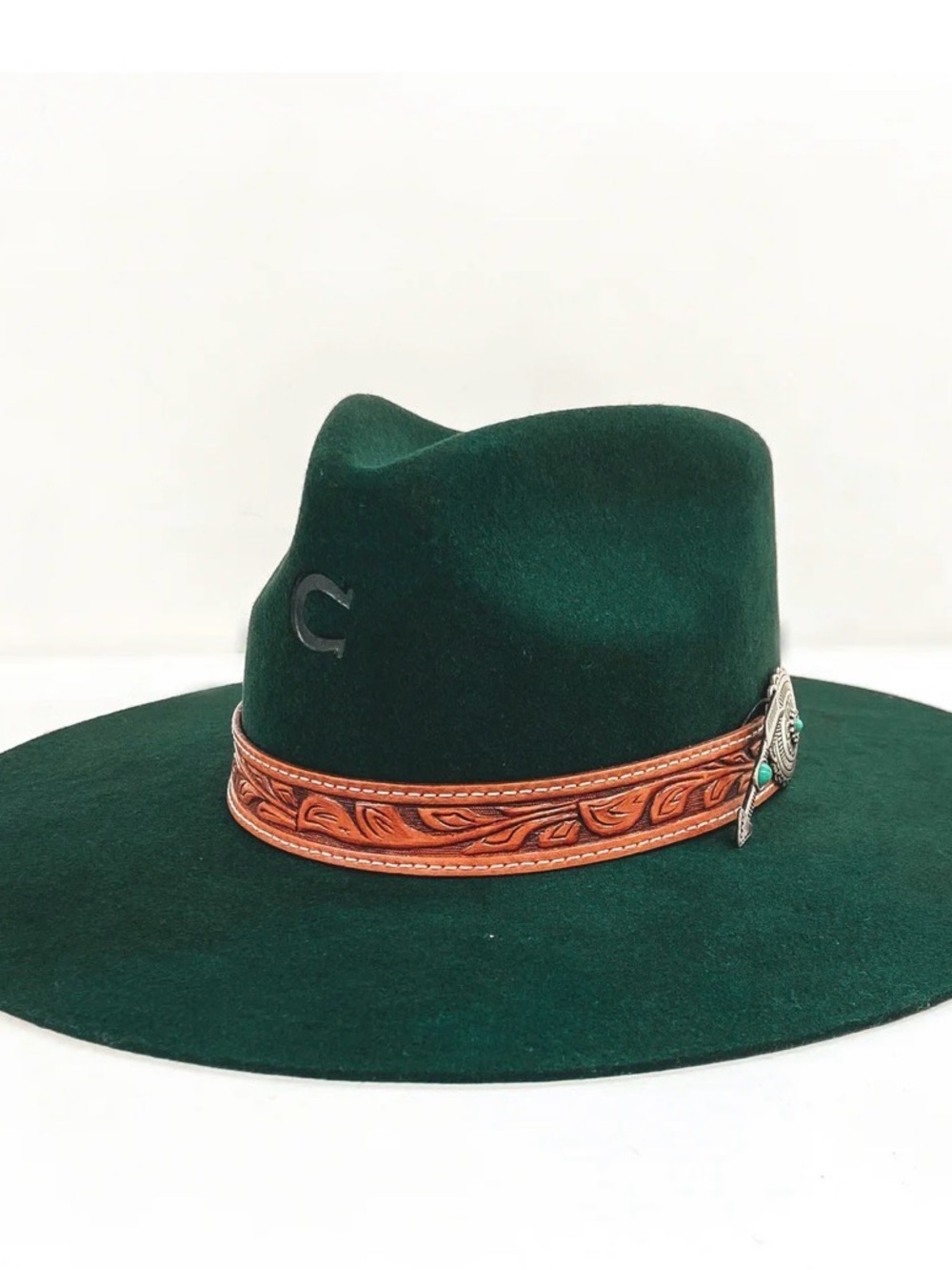 Dark Green Charlie 1 horse hat size XL